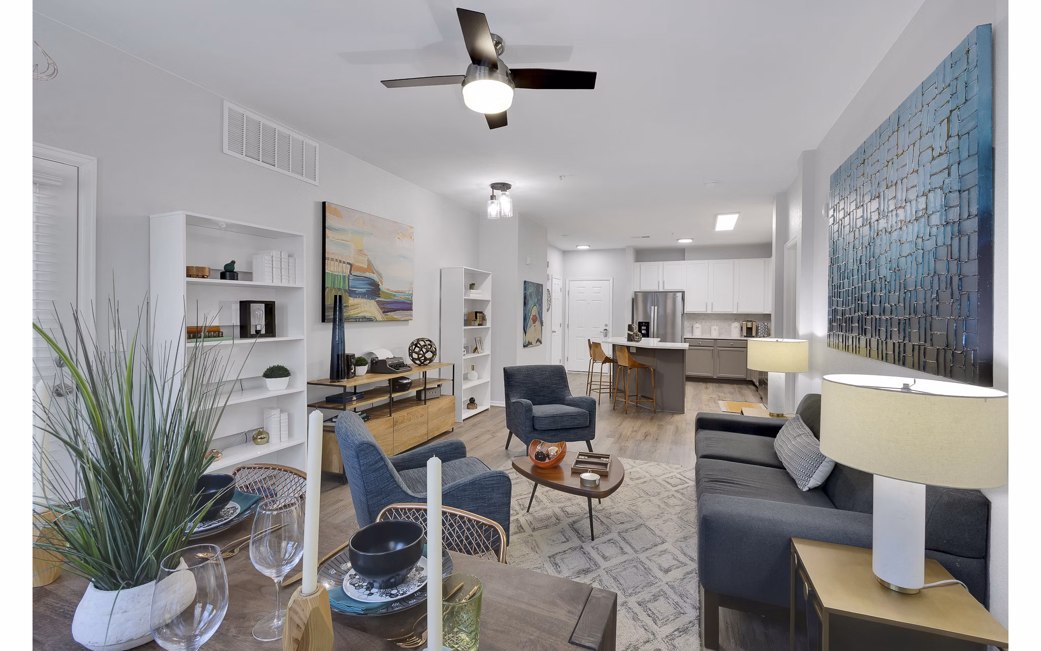 living room at Avia Lowry Apartments