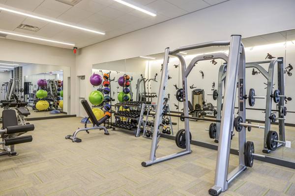 fitness center at Loren Apartments