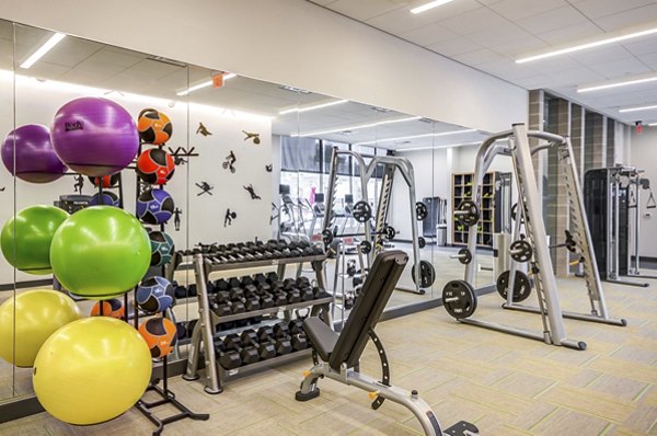 fitness center at Loren Apartments