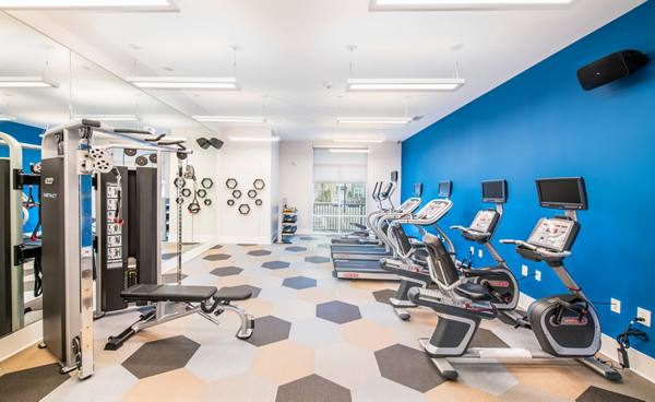 fitness center at Overture Chapel Hill Apartments