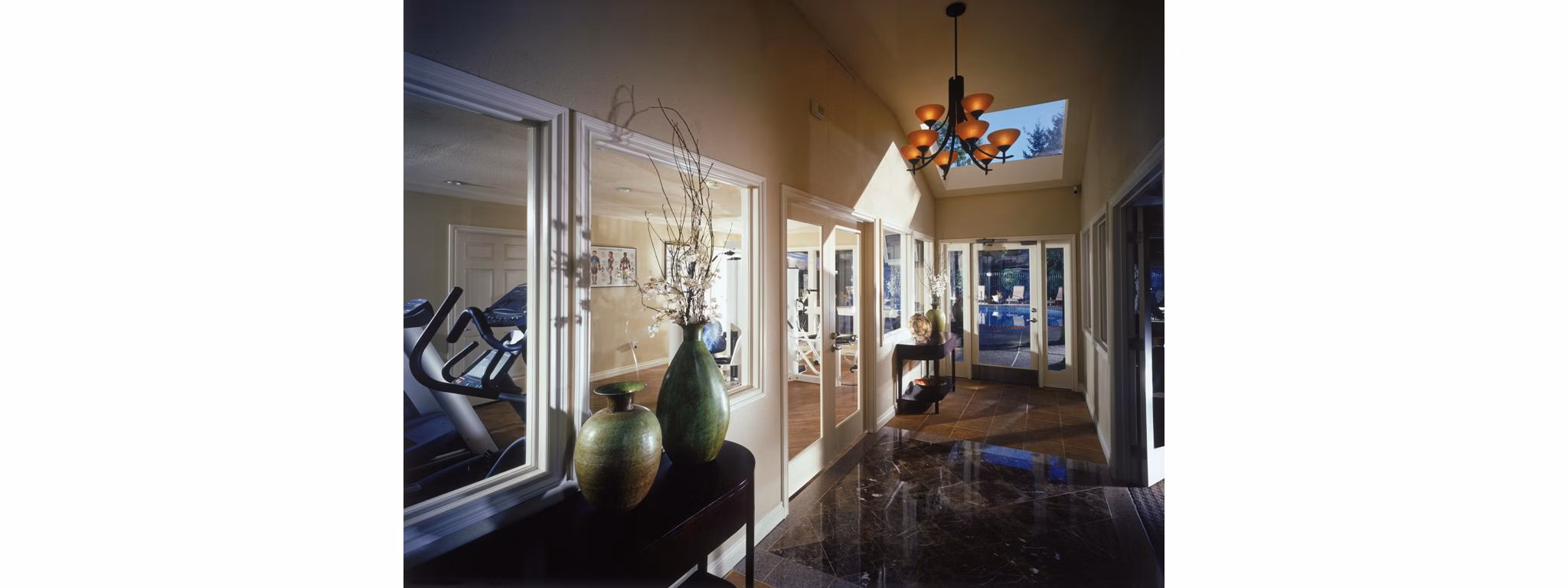 Clubhouse featuring modern dÃ©cor and spacious seating at Kendall Ridge Apartments - ideal for hosting events or casual gatherings