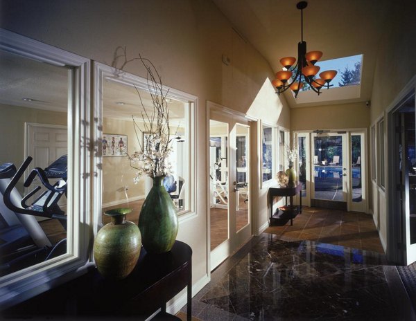 Clubhouse featuring modern dÃ©cor and spacious seating at Kendall Ridge Apartments - ideal for hosting events or casual gatherings