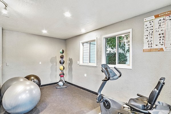 Modern fitness center with state-of-the-art equipment at Kendall Ridge Apartments