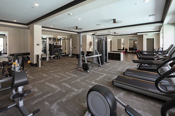 State-of-the-art fitness center with modern equipment at Amorance Apartments