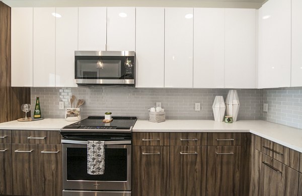 kitchen at Amorance Apartments