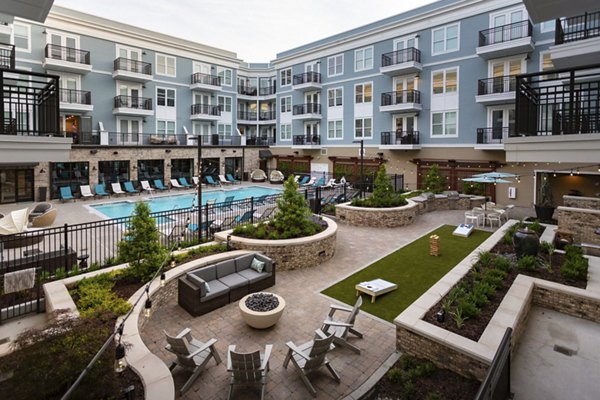 Resort-style pool at Amorance Apartments offering luxury leisure amenities