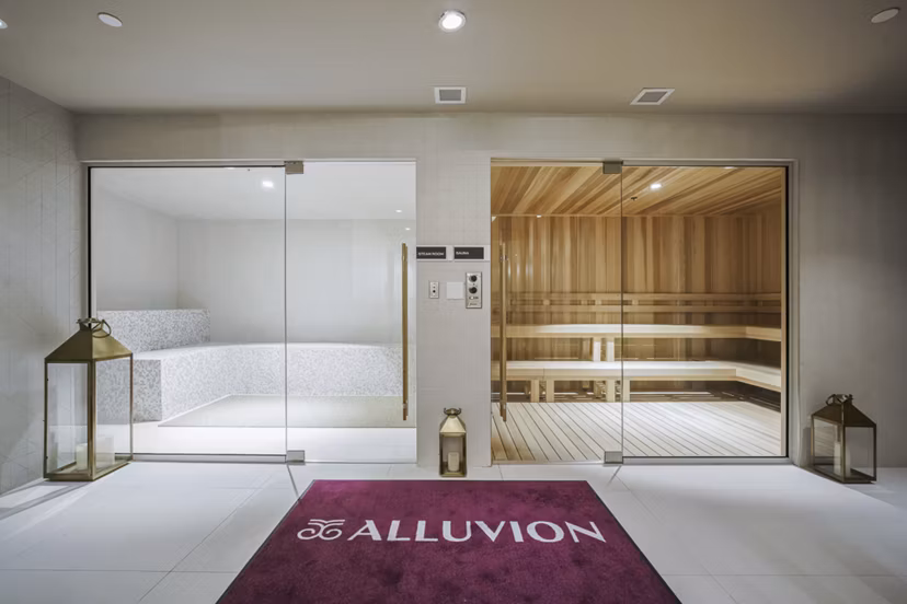 Modern clubhouse at Alluvion Las Olas Apartments featuring luxury amenities, Fort Lauderdale