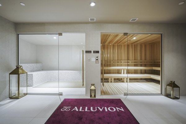 Modern clubhouse at Alluvion Las Olas Apartments featuring luxury amenities, Fort Lauderdale