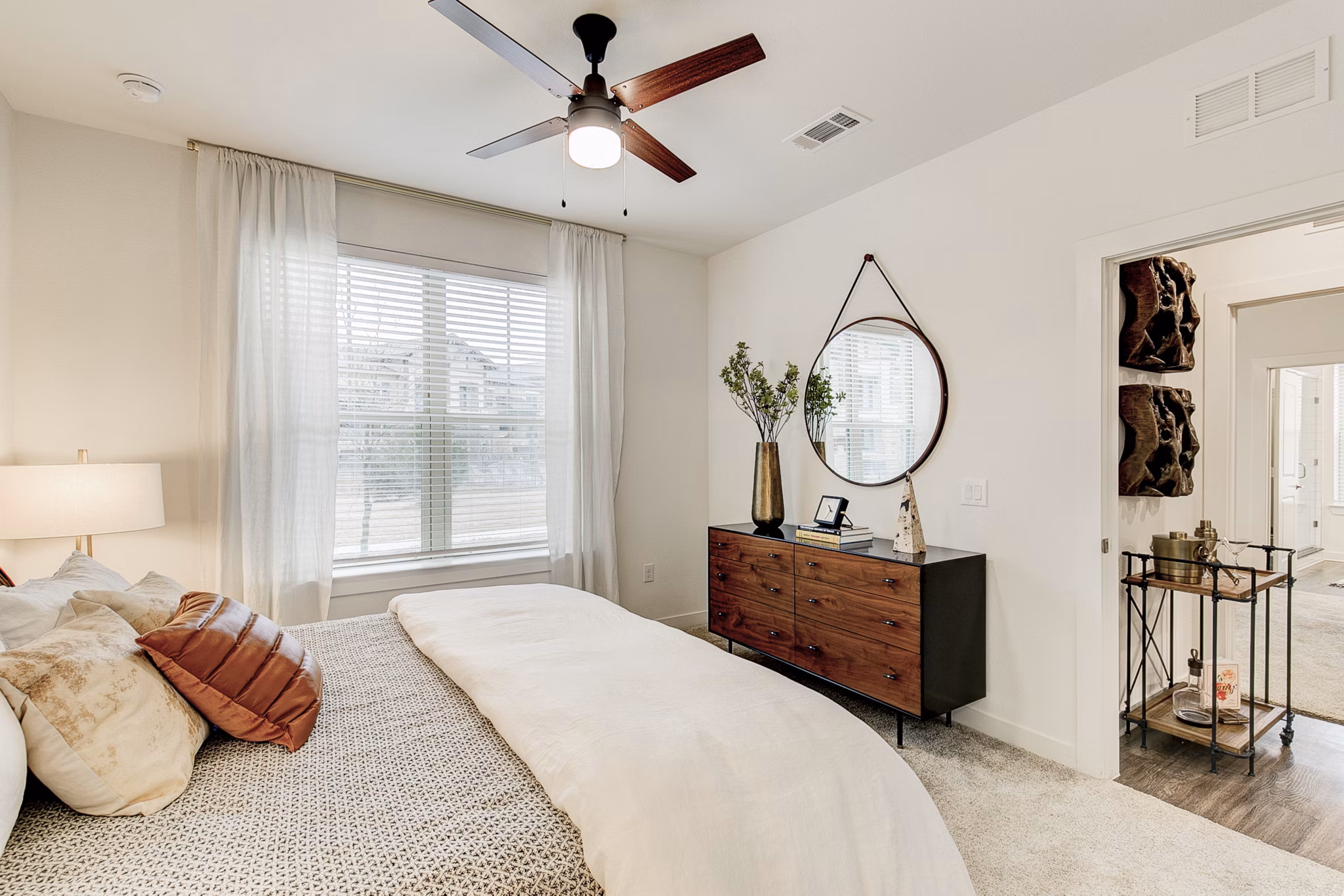 bedroom at The Preserve Apartments