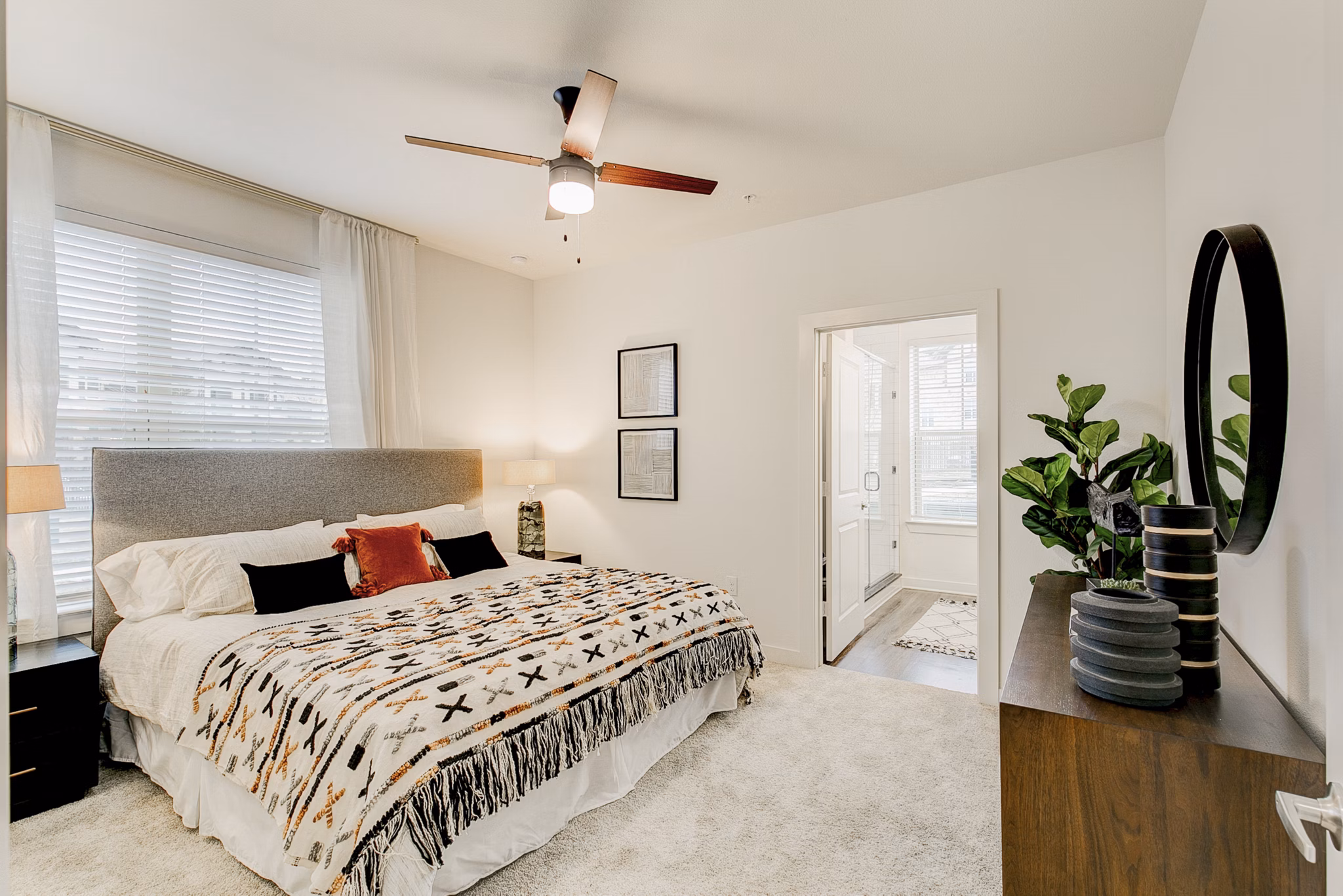 bedroom at The Preserve Apartments
