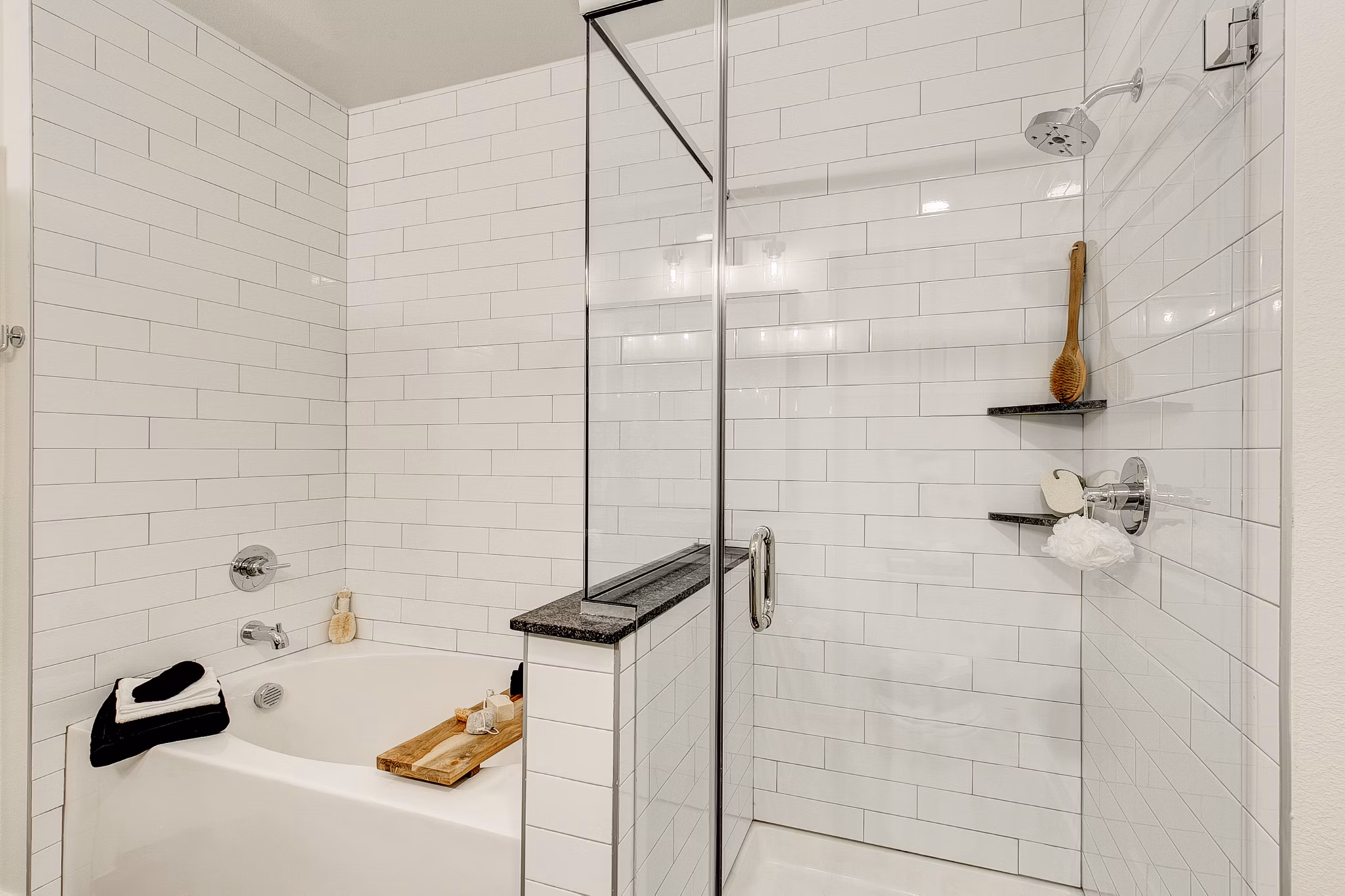 bathroom at The Preserve Apartments