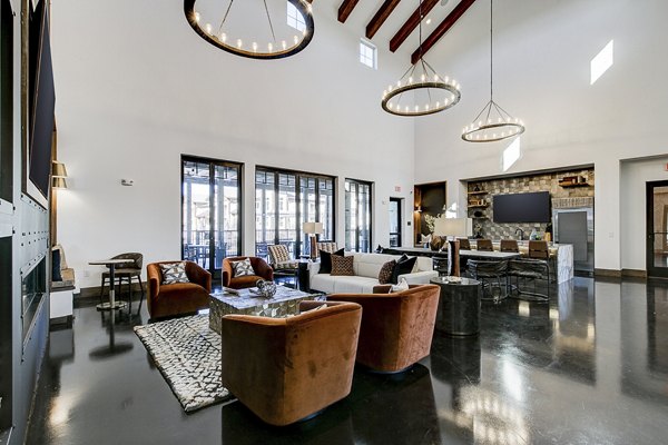 Elegant clubhouse/lobby with cozy seating at The Preserve luxury apartments