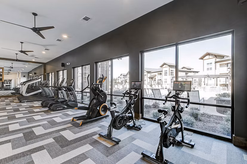 State-of-the-art fitness center at The Preserve luxury apartments