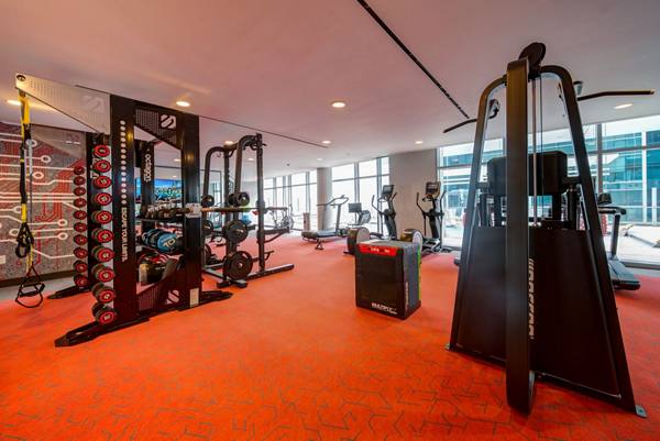 fitness center at 511 Faye Apartments