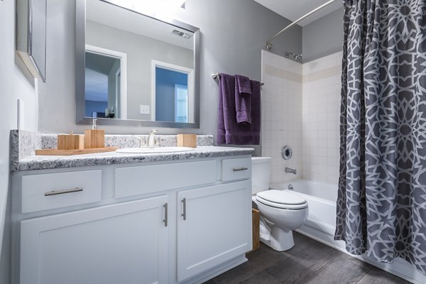 bathroom at Bridgeport Apartments              