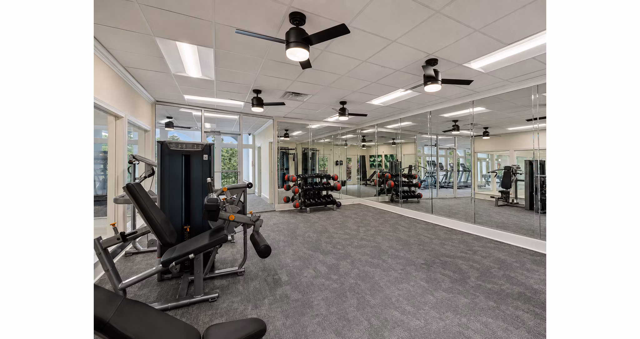 fitness center at Avana Cumberland Apartments 