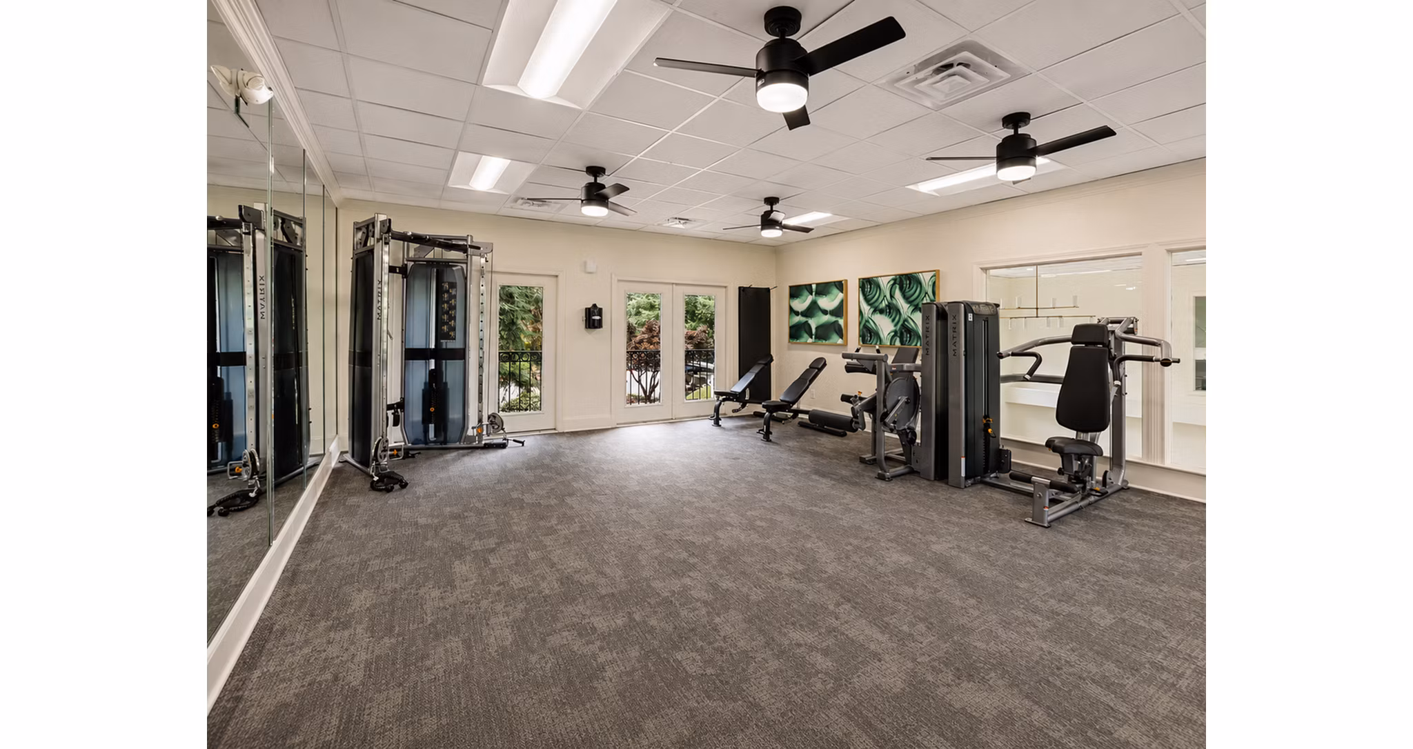fitness center at Avana Cumberland Apartments 