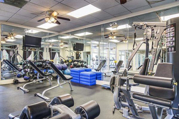 State-of-the-art fitness center with modern equipment at Avana Cumberland Apartments