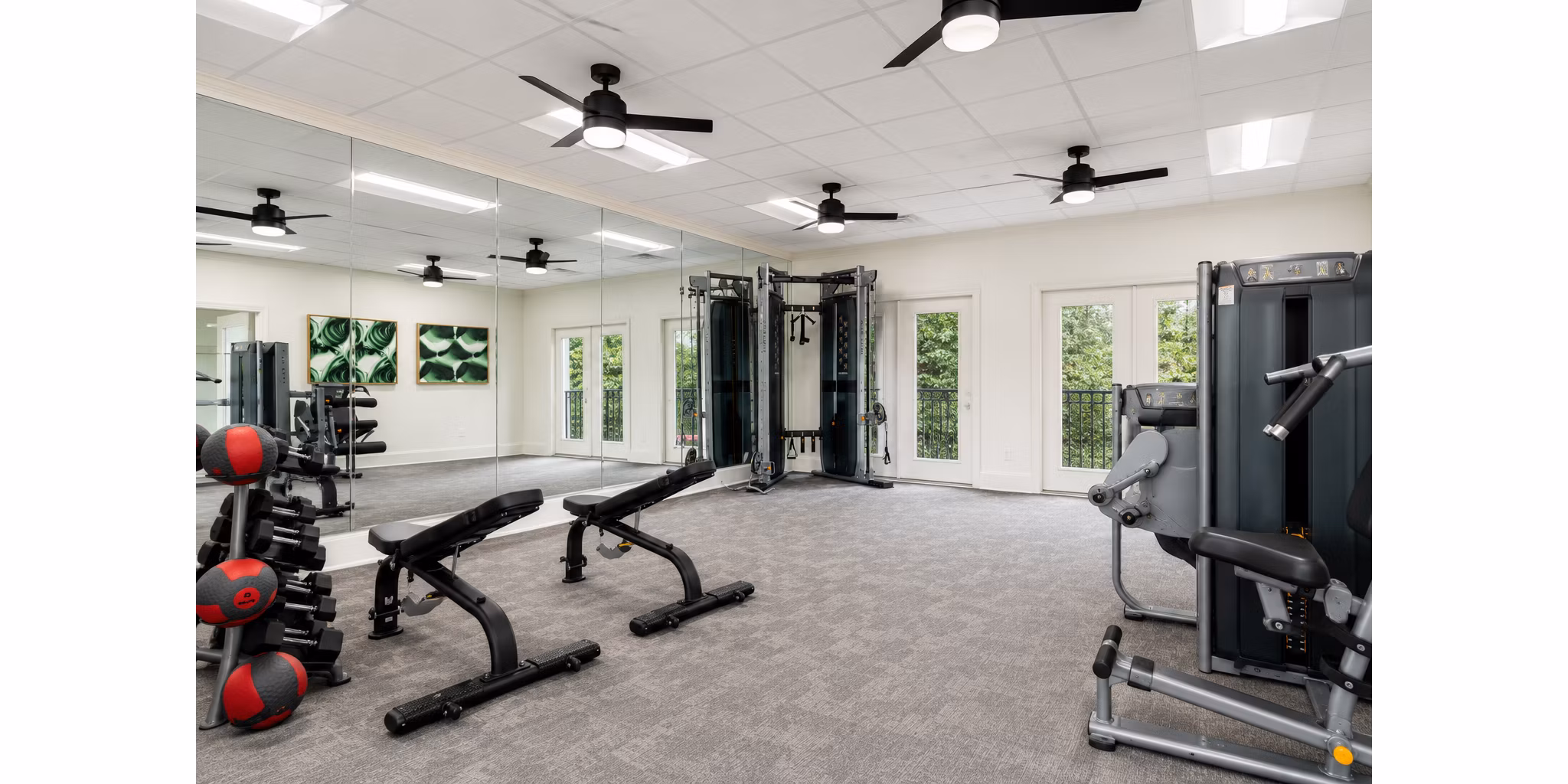 fitness center at Avana Cumberland Apartments 