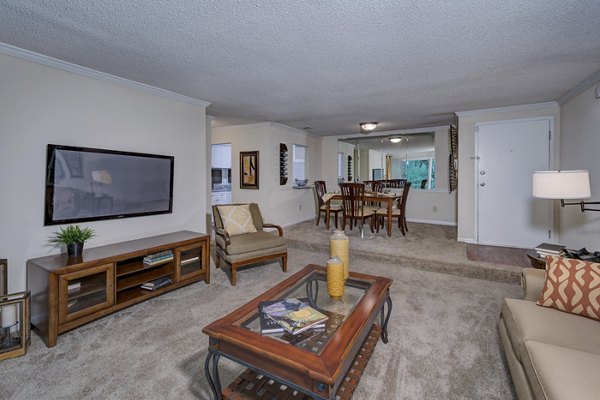 Modern living room with stylish decor at Avana Cumberland Apartments