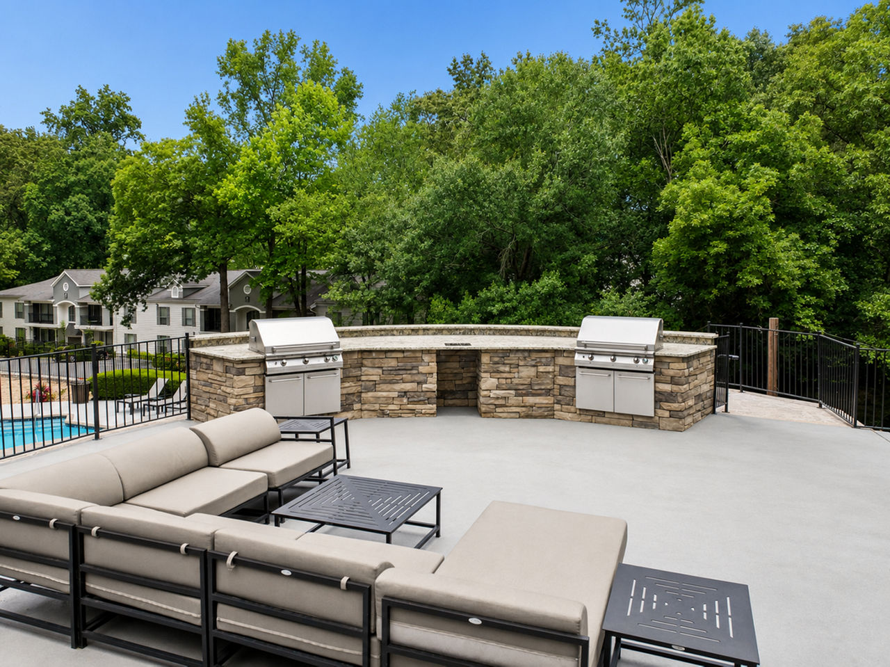 Grill area at Avana Cumberland