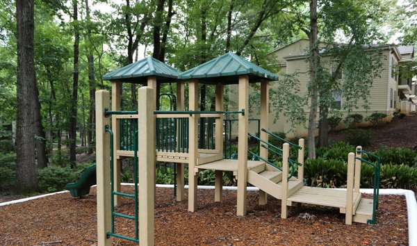 Colorful playground at Avana Cumberland Apartments with modern play equipment for outdoor fun