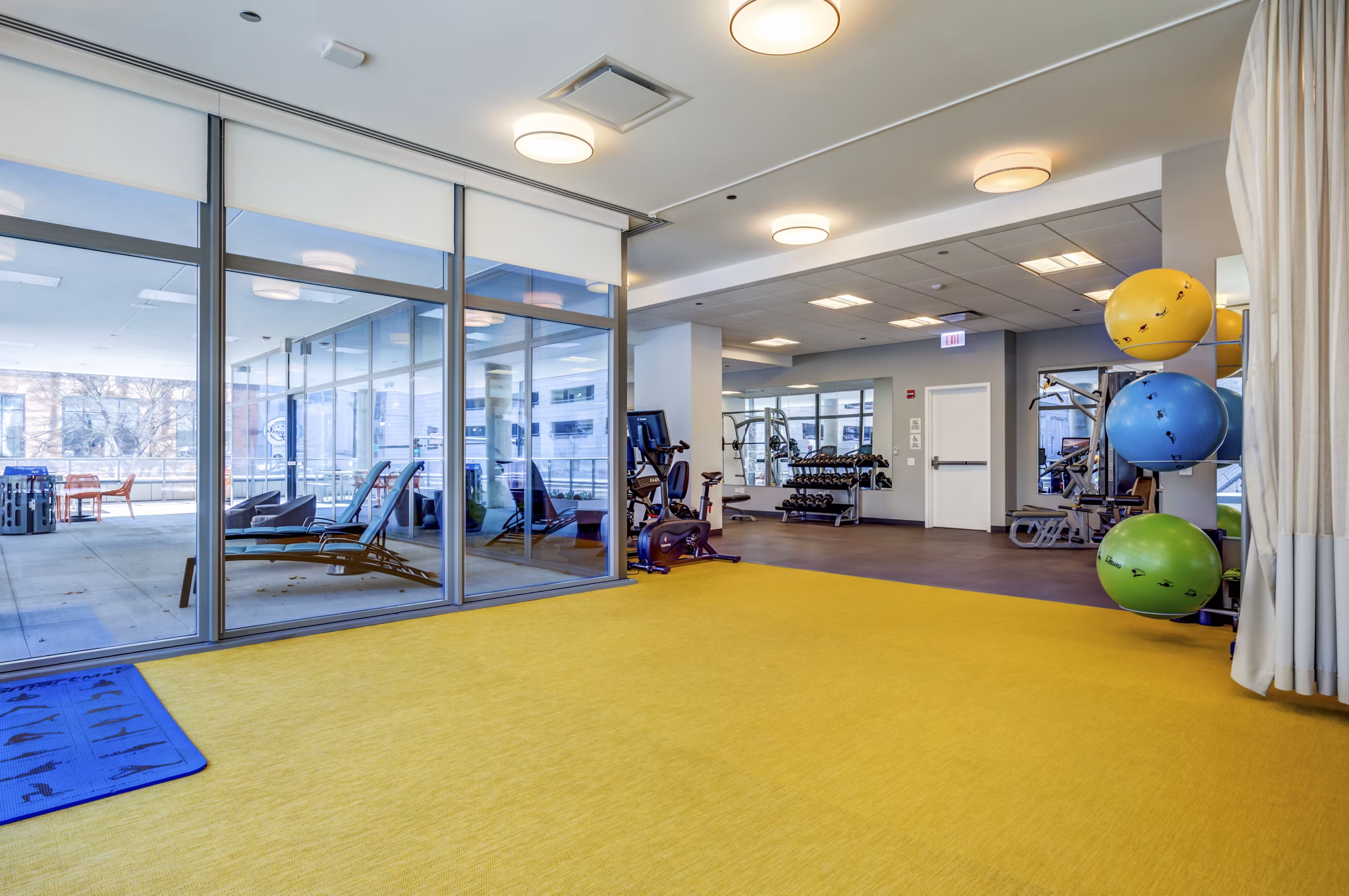 fitness center at 30 East Apartments 