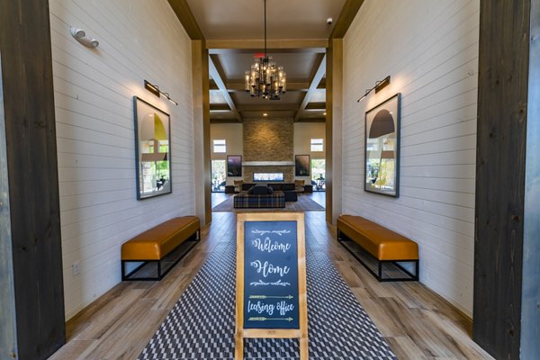 Clubhouse featuring modern decor and social spaces at The Tenzing Apartments