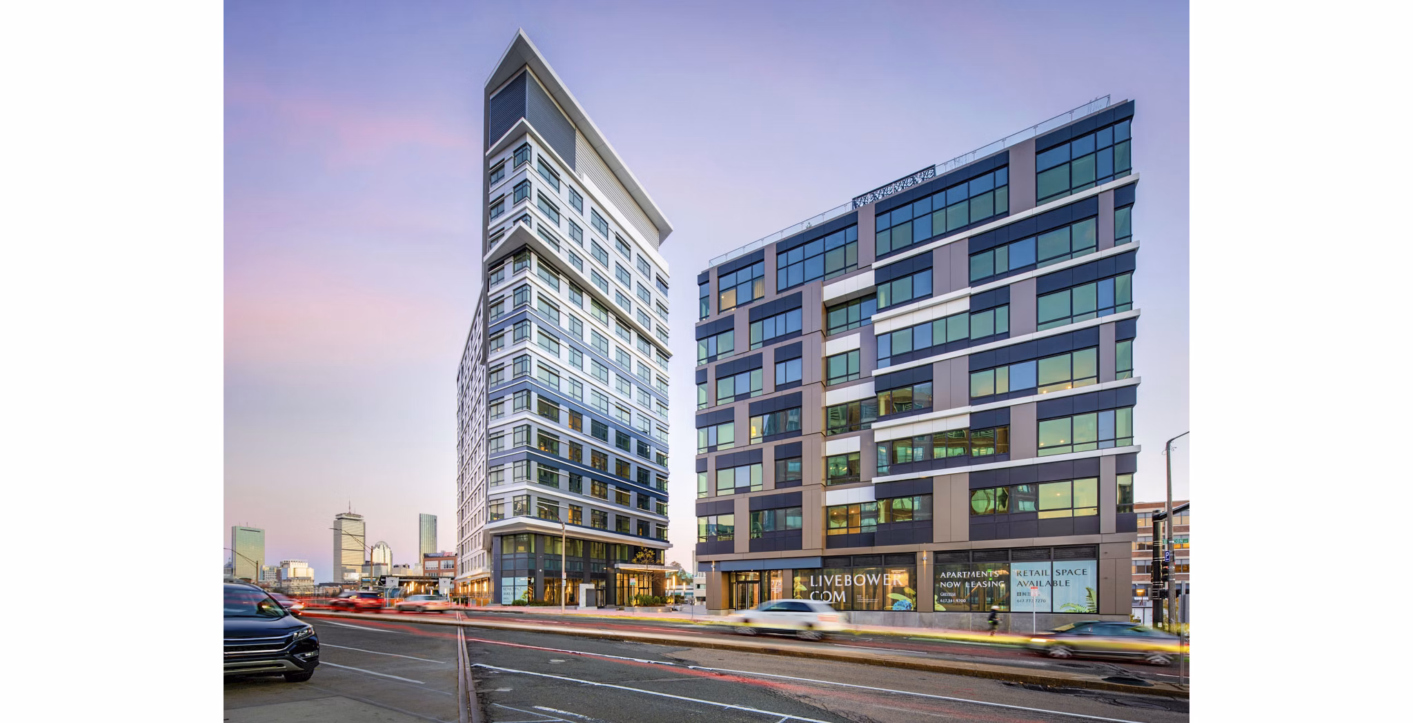 Bower Apartments: Contemporary building in Cambridge, MA