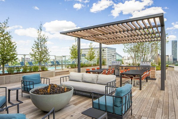 patio/balcony at Bower Apartments