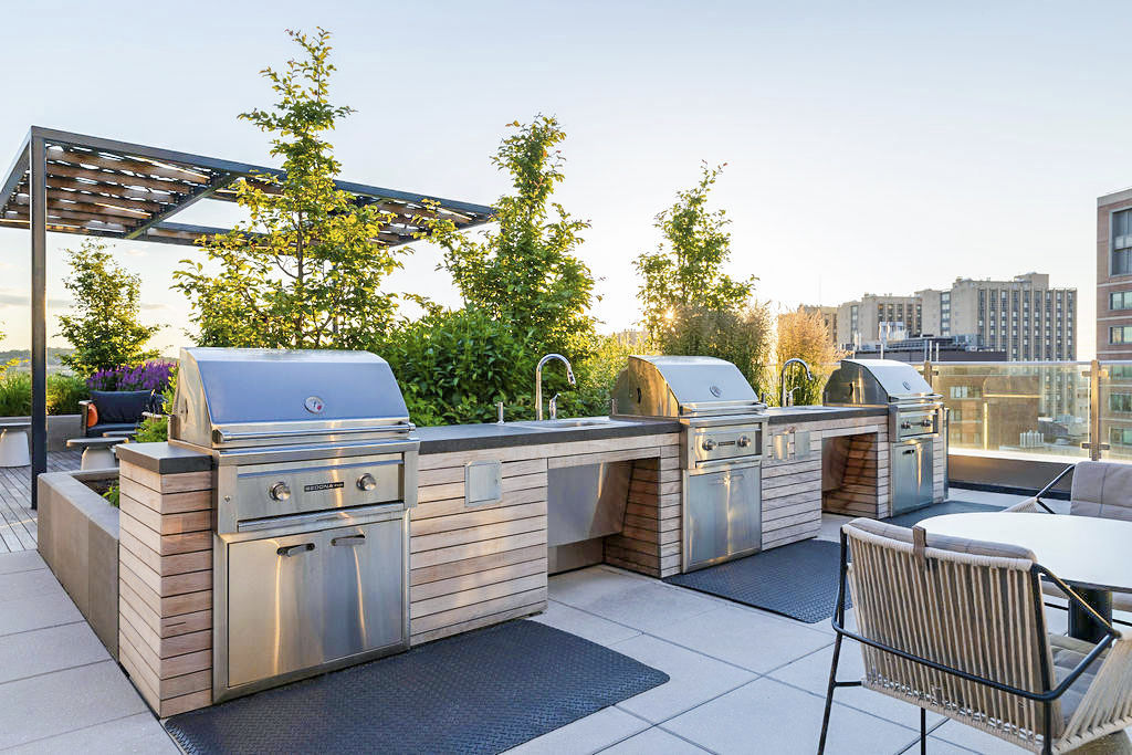 Grill area at Bower