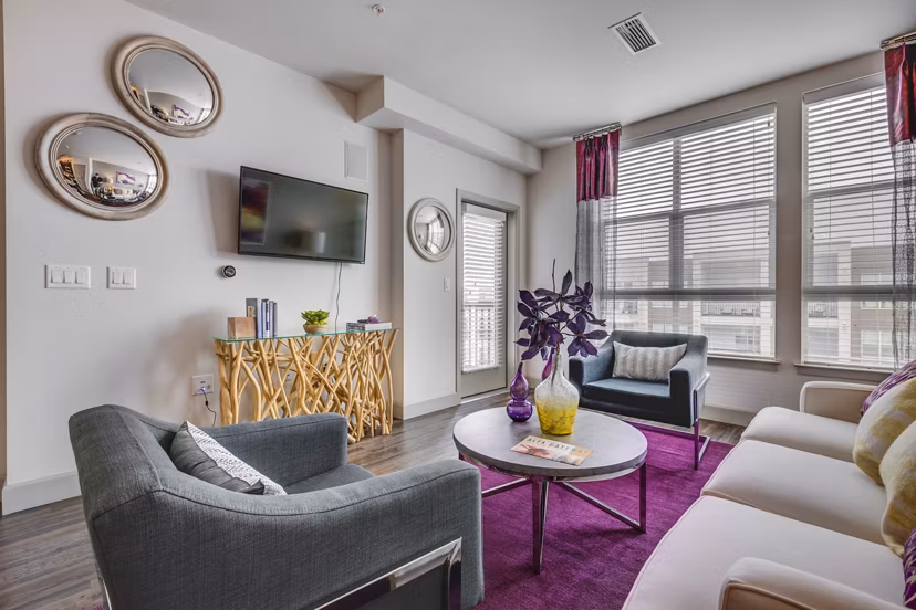 living room at Gateway 505 Apartments