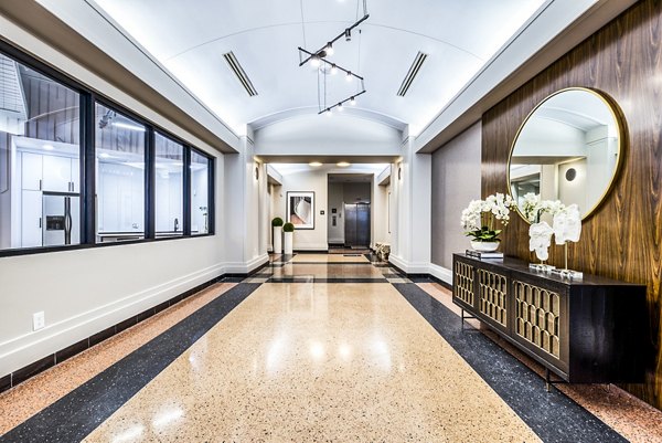 Contemporary hallway with modern lighting at Inspire Downtown Apartments, a luxury residence