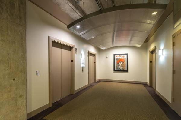 hallway at The Museum Tower Apartments