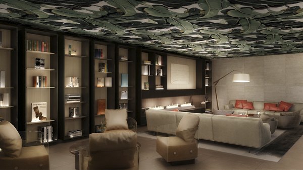 Elegant clubhouse with stylish decor at Hamilton Cove Apartments