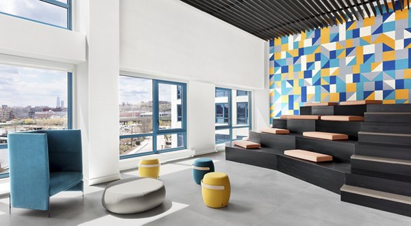 Clubhouse featuring stylish seating and modern decor at Hamilton Cove Apartments