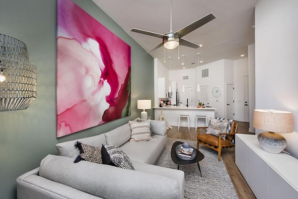 living room at The Penrose Apartments