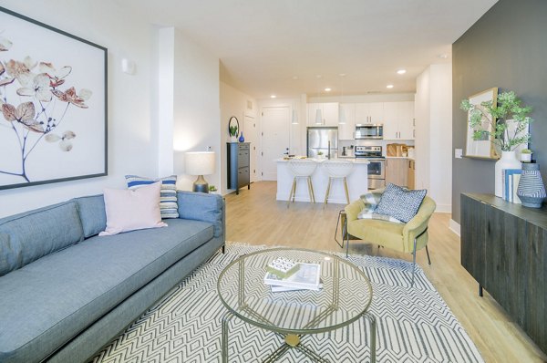 living room at The Penrose Apartments