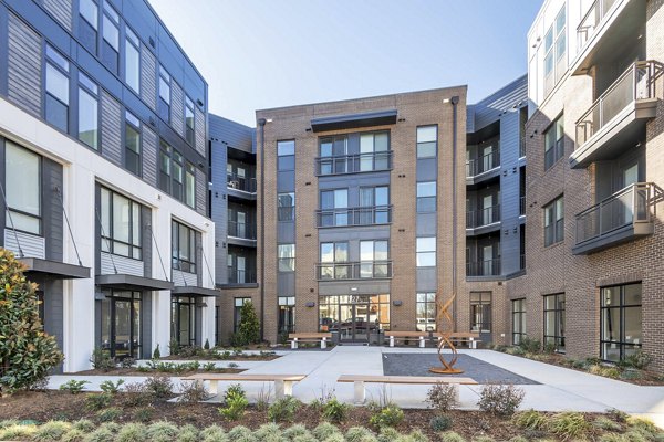 courtyard at The Penrose Apartments