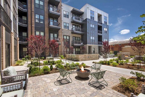 fire pit at The Penrose Apartments