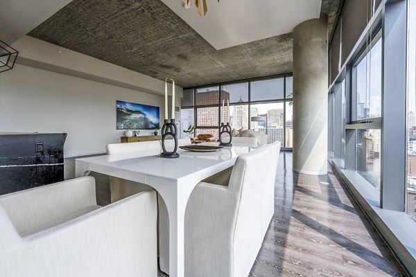 dining room at Imprint Apartments