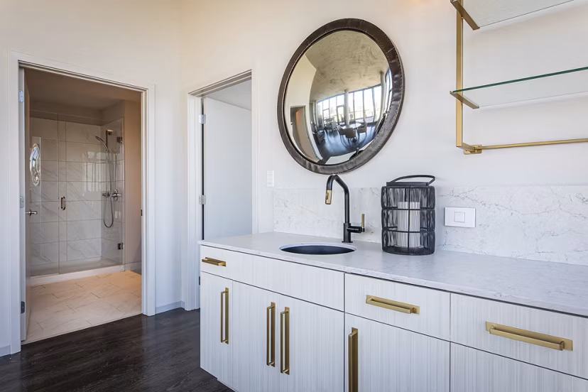 kitchen at Imprint Apartments 