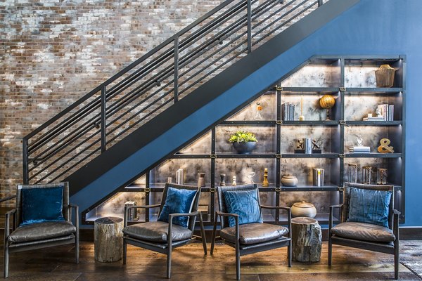 Spacious clubhouse with modern design at The Griffith Apartments