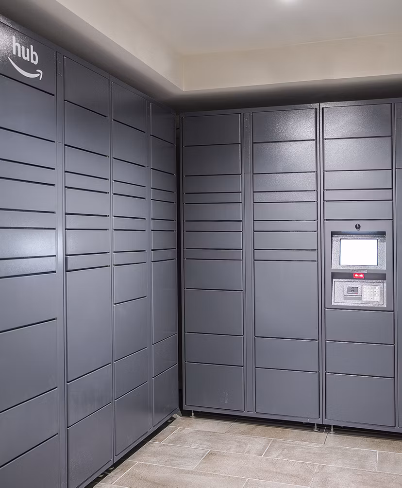 The Griffith Apartments: Convenient parcel pickup service available for residents
