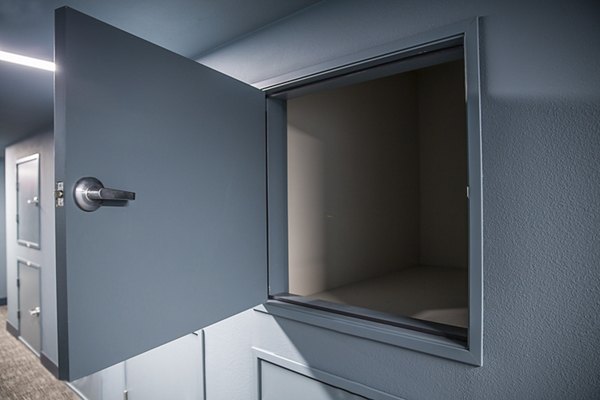 Convenient parcel pickup service at The Griffith Apartments, a Greystar community