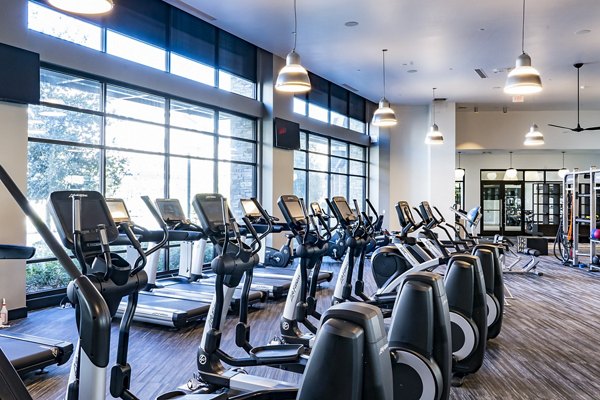 fitness center at The Asher Apartments