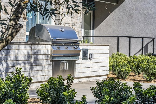 grill area at The Asher Apartments