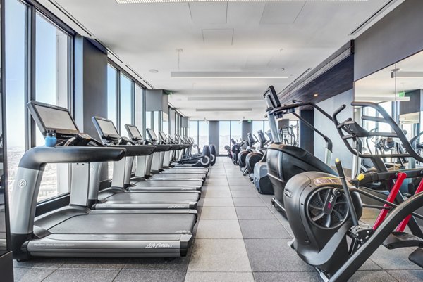 State-of-the-art fitness center at Atlas Apartments with modern equipment and spacious workout areas