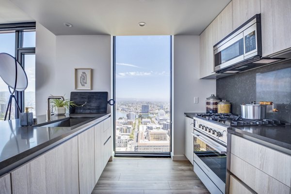 kitchen at Atlas Apartments