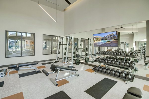 State-of-the-art fitness center with modern equipment at Lenox Reserve Apartments